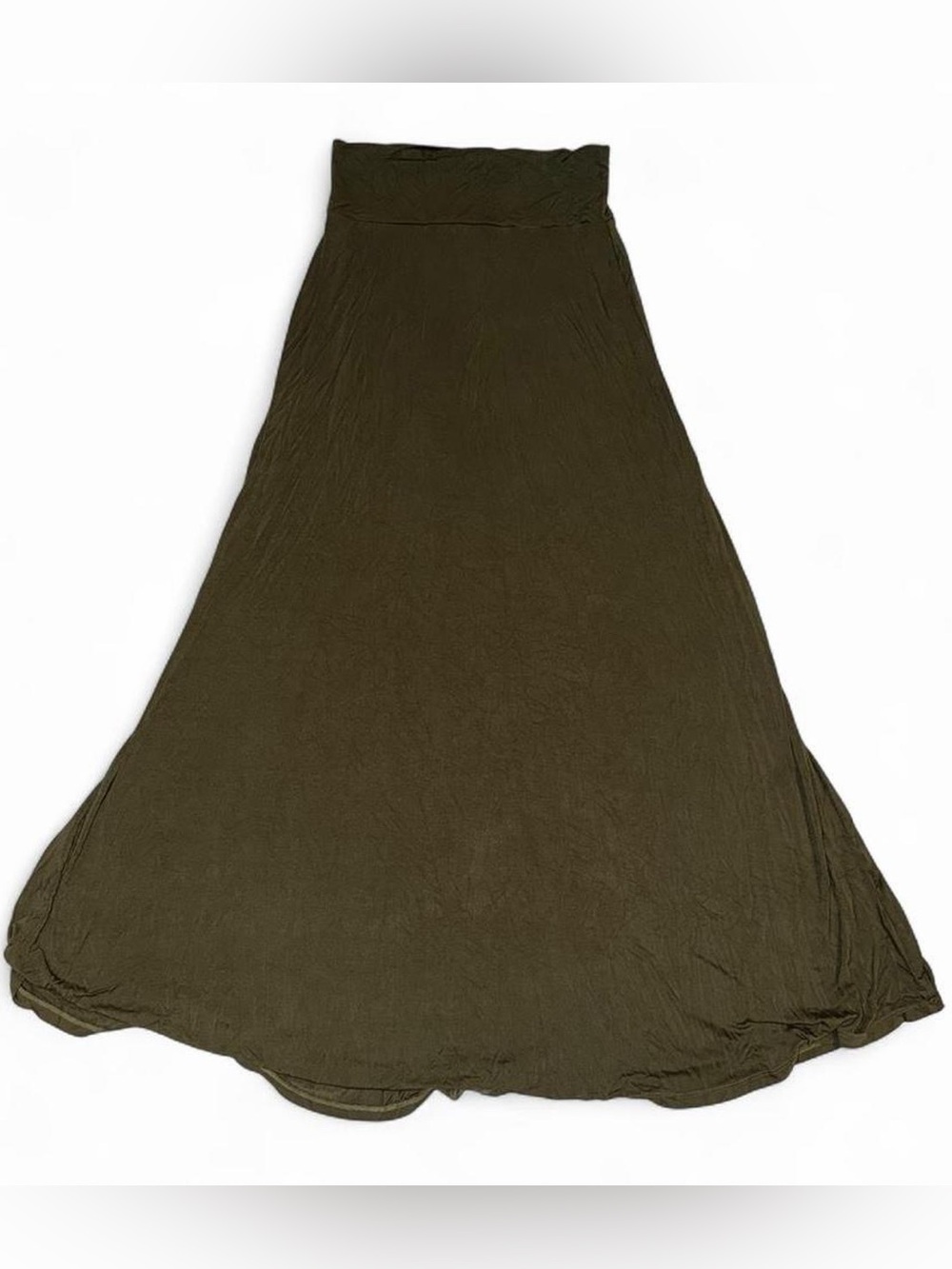 Lock & Love Olive Maxi Skirt - Women's Full-Length Flowy Skirt